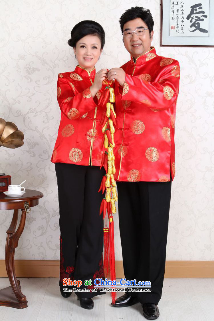 Picking frequency in Tang Dynasty older couples with collar China wind dress too Shou Yi wedding services will red female M picture, prices, brand platters! The elections are supplied in the national character of distribution, so action, buy now enjoy more preferential! As soon as possible.