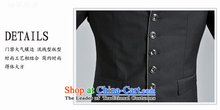 Chinese tunic suit Male Chinese collar Korean who accompanied the bridegroom Sau San wedding banquet dress of Chinese male and will suit 1619PTZH black 1619 180/XXL picture, prices, brand platters! The elections are supplied in the national character of distribution, so action, buy now enjoy more preferential! As soon as possible.