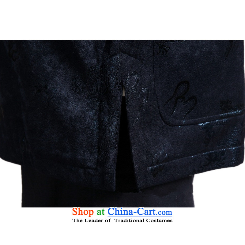 In accordance with the love of older l spring winter trendy new products of Men's Mock-Neck suit stitching father replacing single row cotton clothing Tang dynasty detained in accordance with love, L, 3L , , , shopping on the Internet