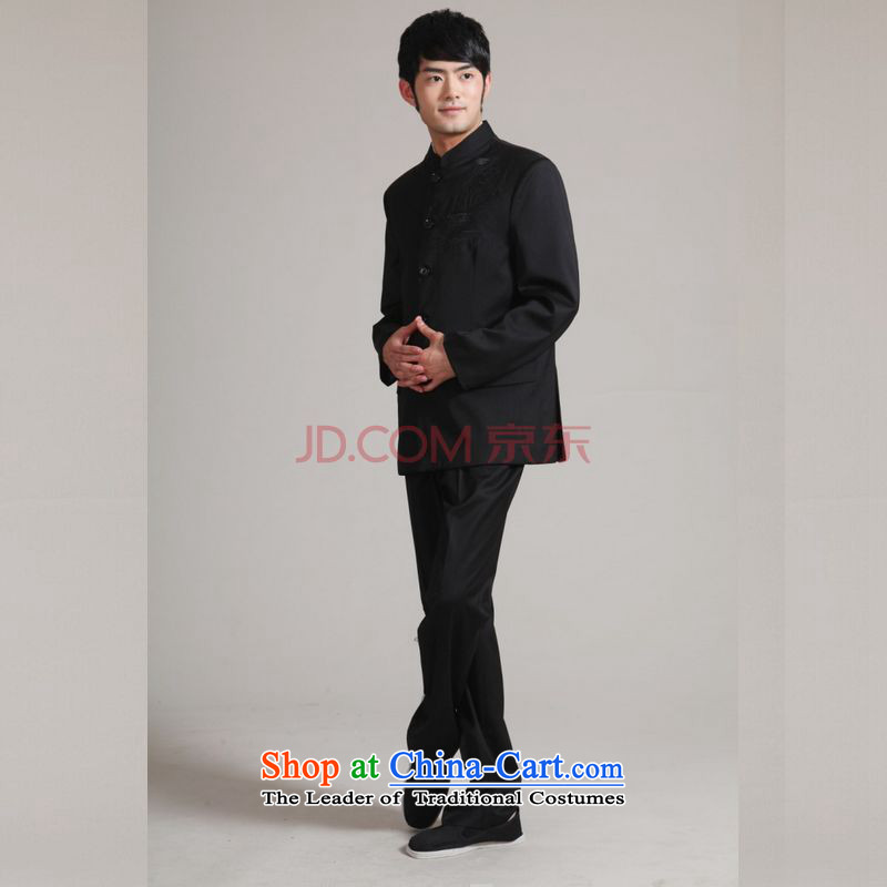 Picking Frequency Men's Mock-Neck Korean Chinese tunic suit coats the bridegroom wedding dresses Sau San Kit - 1 black , L, picking frequency , , , shopping on the Internet