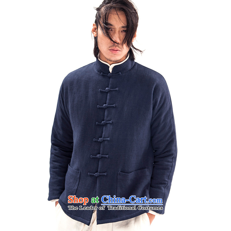 Seventy-tang winter clothing new cotton coat China wind-collar Tang dynasty robe cotton linen Chinese Disc detained national costumes and Stylish retro stripes jacket original black men s five-day pre-sale, and NT 2.7 Tang (design) has been pressed on sev