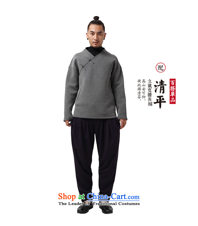 To Tree China wind sweater Tang dynasty male Han-improved no Chinese men disk coat buttoned, dark gray large pictures, prices, brand platters! The elections are supplied in the national character of distribution, so action, buy now enjoy more preferential! As soon as possible.