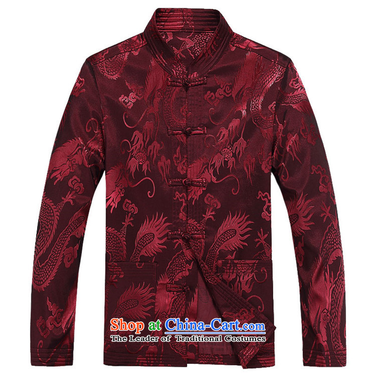 Hiv Rollet autumn and winter in the new liberal older men Tang Dynasty Package Men long-sleeved Tang dynasty coffee color kit M picture, prices, brand platters! The elections are supplied in the national character of distribution, so action, buy now enjoy more preferential! As soon as possible.