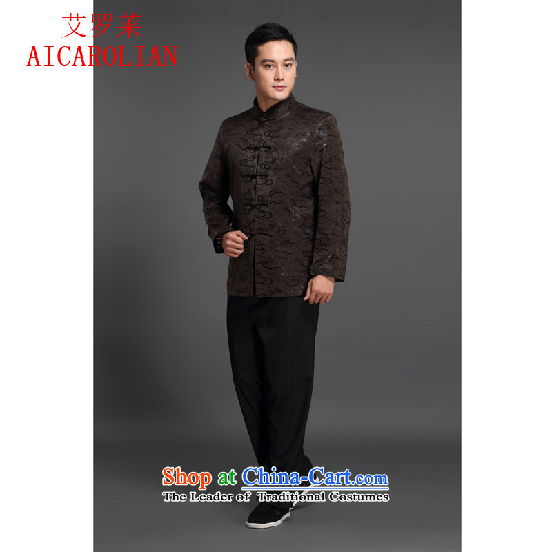 Hiv Rollet China wind men Tang dynasty long-sleeved jacket is available in autumn and winter coats brown XXXL, HIV ROLLET (AICAROLINA) , , , shopping on the Internet