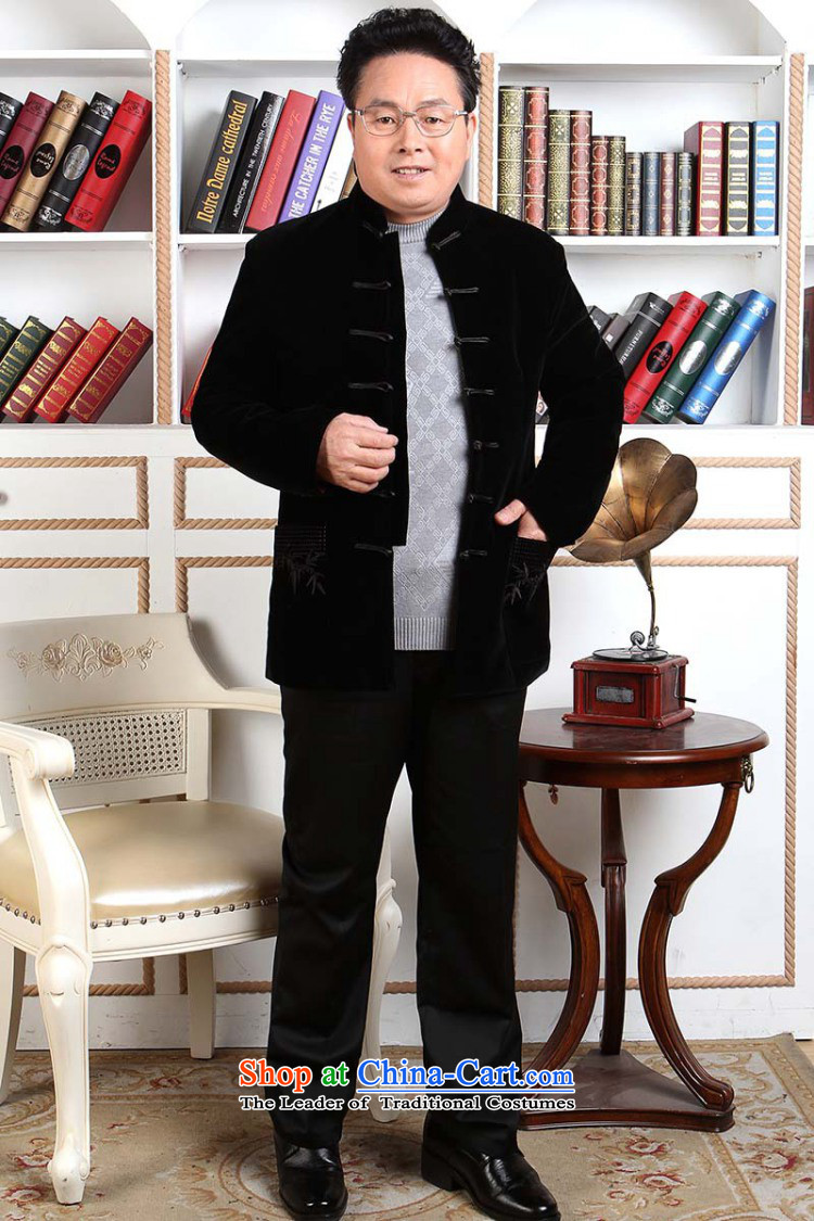 Joseph Pang Men Tang dynasty long-sleeved sweater in Tang Dynasty collar older men robe scouring pads made wedding dress black M picture, prices, brand platters! The elections are supplied in the national character of distribution, so action, buy now enjoy more preferential! As soon as possible.