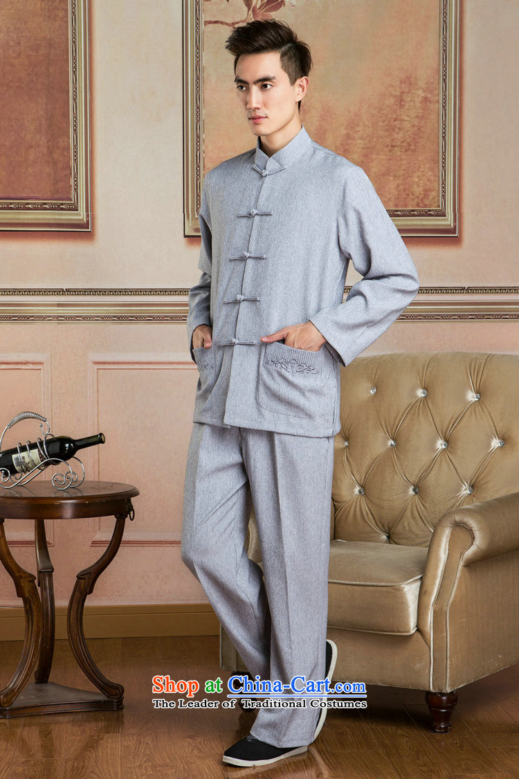 Tang Dynasty Joseph Pang Men long-sleeved sweater cotton linen collar Tang Dynasty Package kung fu tai chi service kit shirt - 1) packaged XXL picture, prices, brand platters! The elections are supplied in the national character of distribution, so action, buy now enjoy more preferential! As soon as possible.