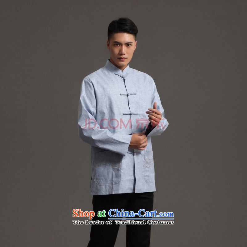 Tang Dynasty Joseph Pang Men long-sleeved sweater collar ethnic Han-Tang Gown- 1_XXL
