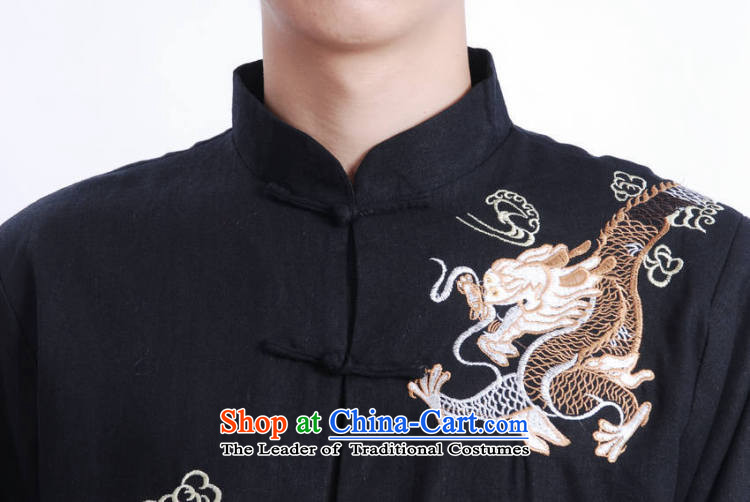 Tang Dynasty Joseph Pang Men long-sleeved national costumes men Tang jackets collar embroidery Chinese dragon M1122 RED L picture, prices, brand platters! The elections are supplied in the national character of distribution, so action, buy now enjoy more preferential! As soon as possible.