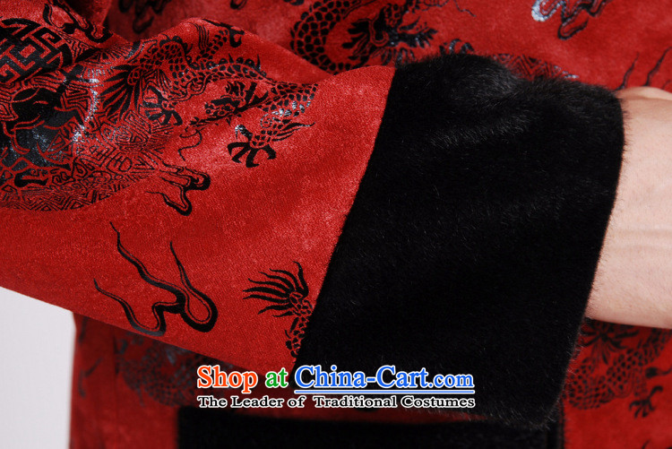 Min Joseph men's jacket water Sable Hair Tang Add Tang dynasty lint-free men long-sleeved sweater Chinese Dragon Tang blouses red XXL picture, prices, brand platters! The elections are supplied in the national character of distribution, so action, buy now enjoy more preferential! As soon as possible.