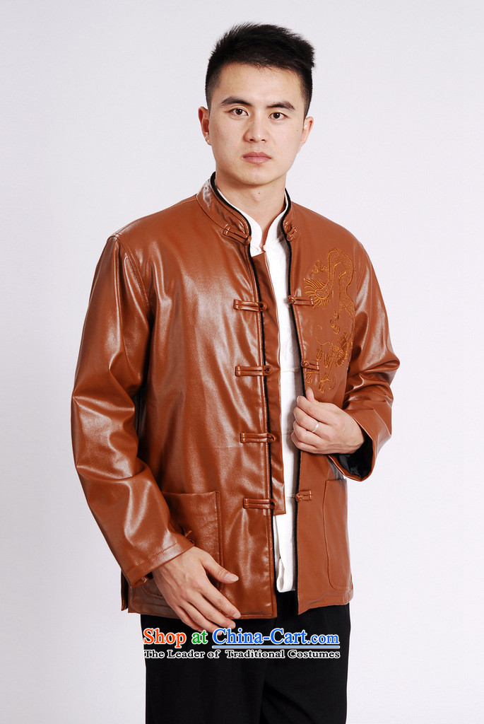 Tang Dynasty Joseph Pang Men long-sleeved sweater Tang blouses men's leather jacket water Sable Hair Tang dynasty leather garments plus black XL pictures, lint-free price, brand platters! The elections are supplied in the national character of distribution, so action, buy now enjoy more preferential! As soon as possible.