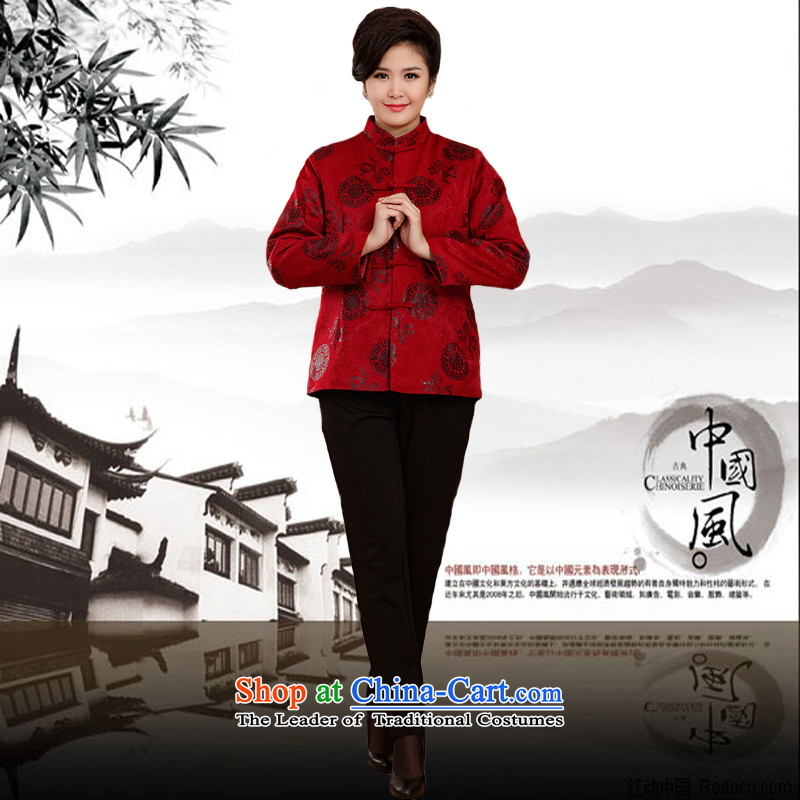 The Rafael Hui Kai 2015 Winter New Tang Tang Dynasty outfits in older golden marriage birthday celebration of the birthday of the cotton jacket A13181 Tang red 180, Dili Shi Kai , , , shopping on the Internet
