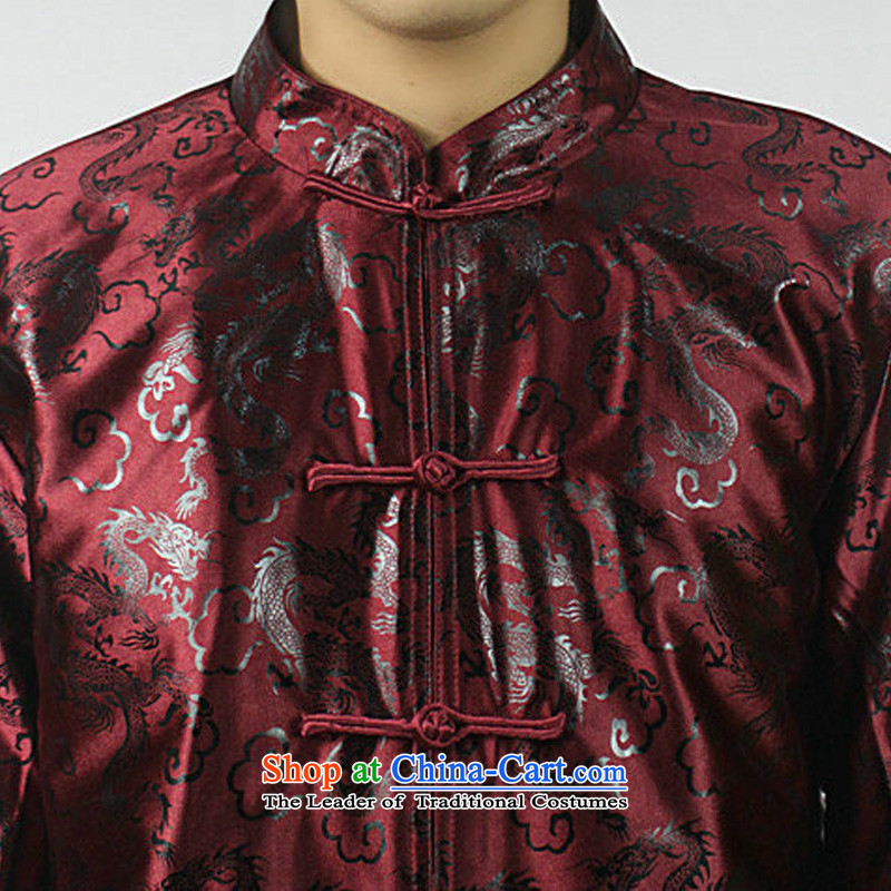 Mr Tang Dynasty poem federation male ãþòâ elderly men in Tang Dynasty 2015 winter folder manually replace disk cotton Tang detained national costumes Chinese collar jacket mauve 180/XXXL, Tang Bao Shi (lianbangbos federation) , , , shopping on the Interne