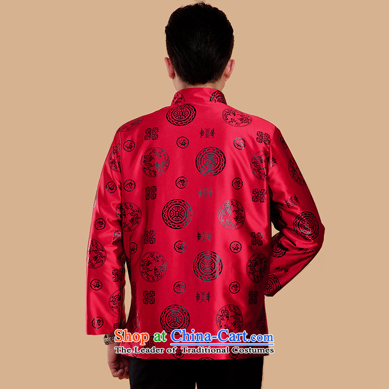 The Cave of the elderly 15 autumn and winter in the new elderly men thick Tang jackets festive folder cotton national costumes N2069 cotton red plus 170 yards, the Cave of the elderly has been pressed shopping on the Internet