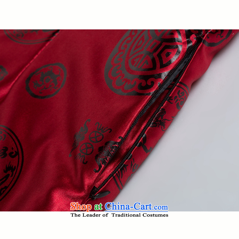 Bosnia and thre line older women and men in Tang Dynasty long-sleeved mom and dad couples with golden marriage celebrated men and women's robe Tang jackets F2069 couples, men red men, L, and thre gesaxing line () , , , shopping on the Internet