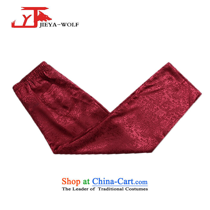 - Wolf JIEYA-WOLF, New Tang dynasty Long-sleeve Kit Stylish spring and fall along the River During the Qingming Festival  of men kit tai chi red 170/M,JIEYA-WOLF,,, shopping on the Internet