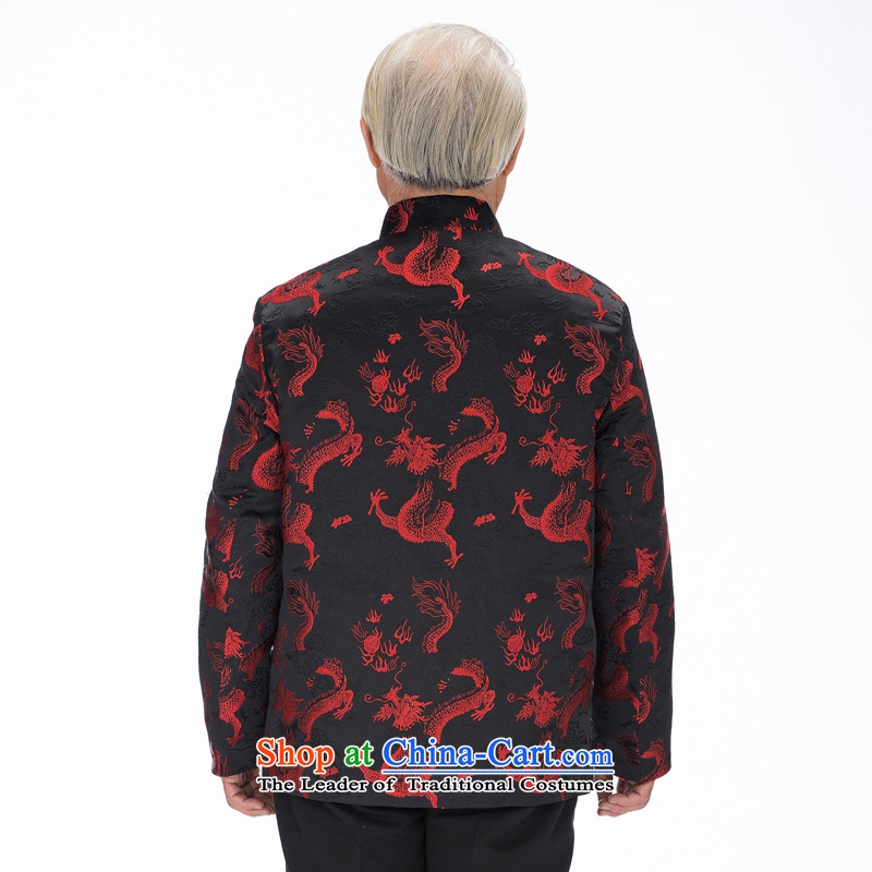 Bosnia and thre line gown men fall and winter Tang dynasty dragon l tray clip Chinese improvements manually cultural embroidery Tang dynasty cotton coat F1211 red winter) COTTON XL/180, thre line (gesaxing and Tobago) , , , shopping on the Internet