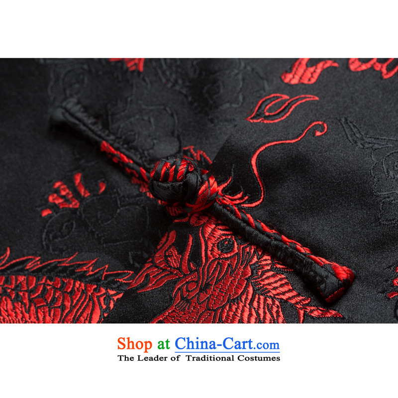 Bosnia and thre line gown men fall and winter Tang dynasty dragon l tray clip Chinese improvements manually cultural embroidery Tang dynasty cotton coat F1211 red winter) COTTON XL/180, thre line (gesaxing and Tobago) , , , shopping on the Internet