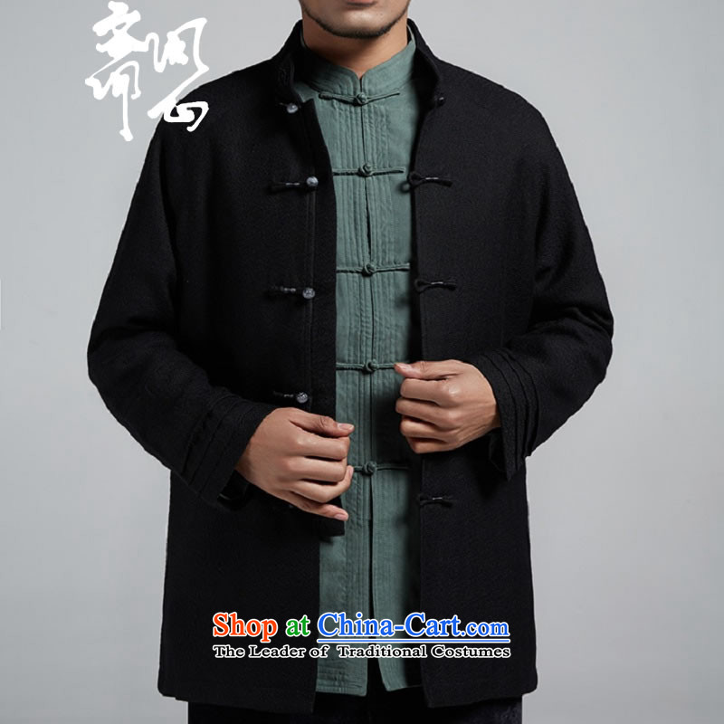 Q Shinsaibashi represented a new health (men of Chinese improved leisure Tang dynasty China wind jacket for autumn and winter, three-tier cuff jacket WXZ1096 black 44, asked the heart of Ramadan , , , shopping on the Internet