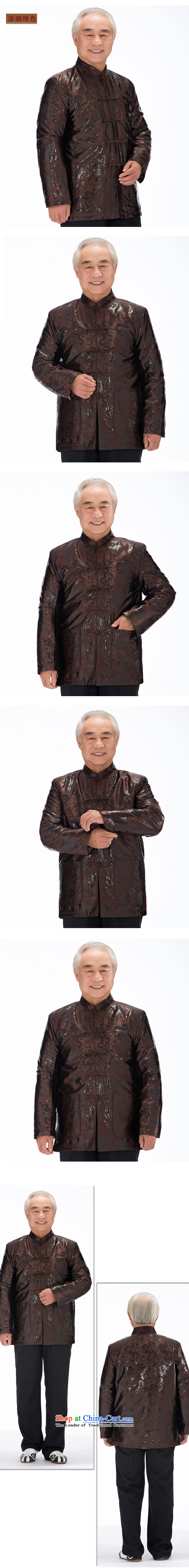 Thre line men and Tang dynasty in older jacket dad robe thick cotton Large Dragon Chinese men fall thick winter clothing F1138 wine red L/175 picture, prices, brand platters! The elections are supplied in the national character of distribution, so action, buy now enjoy more preferential! As soon as possible.