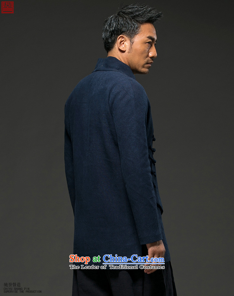 Renowned China wind autumn and winter men cotton linen Tang dynasty long-sleeved improved Han-spiritual services need to come to grips loose ball-T-shirt Chinese Disc detained Blue (3XL) movement picture, prices, brand platters! The elections are supplied in the national character of distribution, so action, buy now enjoy more preferential! As soon as possible.