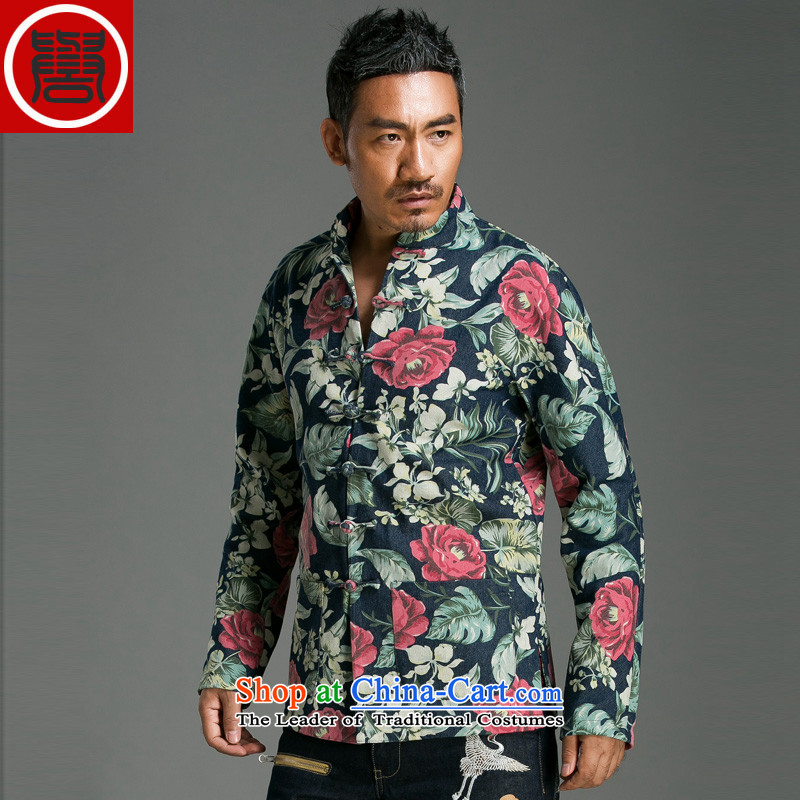 Renowned China wind suit Male clip stylish disc stamp decorated in stylish personality Tang saika jacket suit in 2 pieces (global), renowned (CHIYU) , , , shopping on the Internet