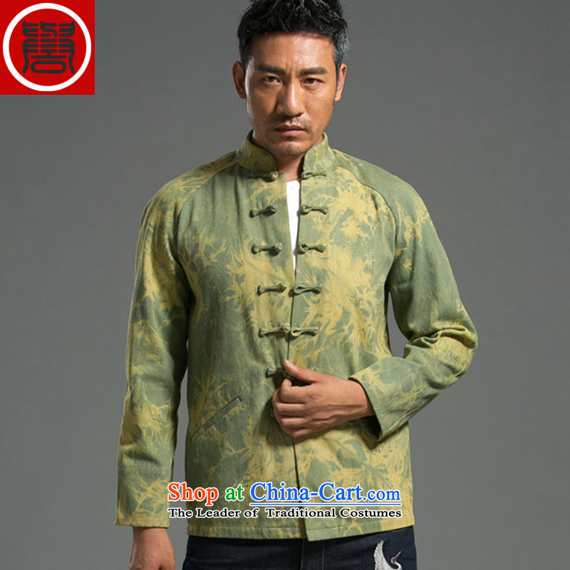 The 2014 autumn renowned new Ma Tang dynasty men's leisure China wind long-sleeved clothing middle-aged men and shallow national large (XL), renowned (CHIYU) , , , shopping on the Internet
