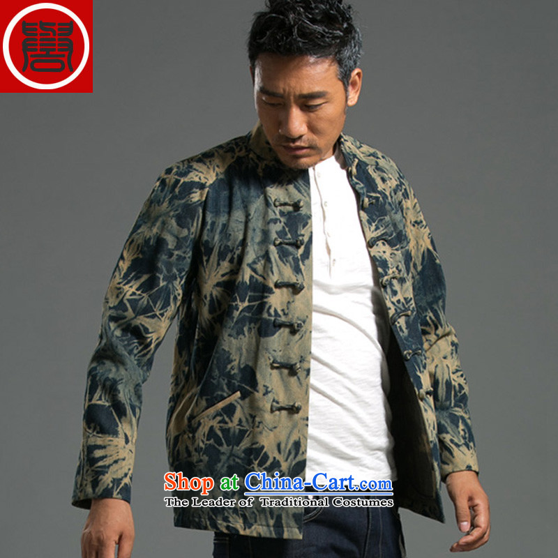The 2014 autumn renowned new Ma Tang dynasty men's leisure China wind long-sleeved clothing middle-aged men and shallow national large (XL), renowned (CHIYU) , , , shopping on the Internet