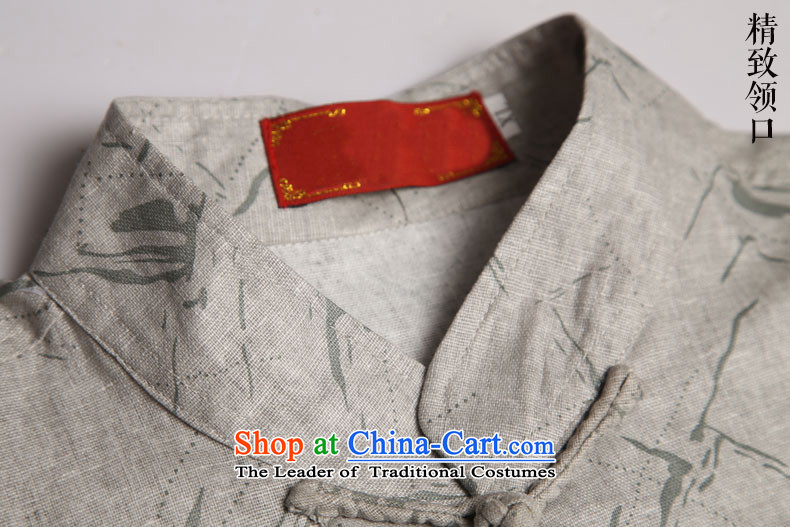 Renowned Tang dynasty men cotton linen collar short-sleeved shirt loose stamp Recreation Fashion Chinese men's movement (185)Where the pictures, carbon price, brand platters! The elections are supplied in the national character of distribution, so action, buy now enjoy more preferential! As soon as possible.