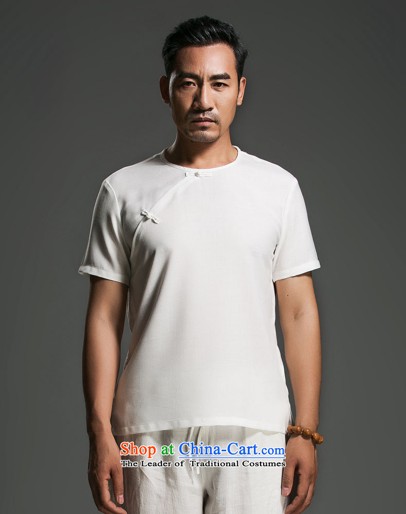 Free trial through China wind men's summer linen disc detained round-neck collar short-sleeved swashplate detained Korean male personality in beige (L) Picture, prices, brand platters! The elections are supplied in the national character of distribution, so action, buy now enjoy more preferential! As soon as possible.