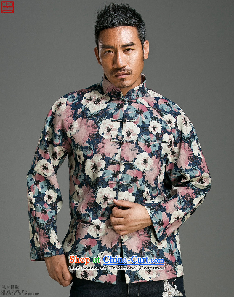 Renowned China wind suit male stylish decorated in stamp Tang long-sleeved collar disc detained during the spring and autumn jacket abounds Chinese improved (3XL) movement pictures, prices, brand platters! The elections are supplied in the national character of distribution, so action, buy now enjoy more preferential! As soon as possible.