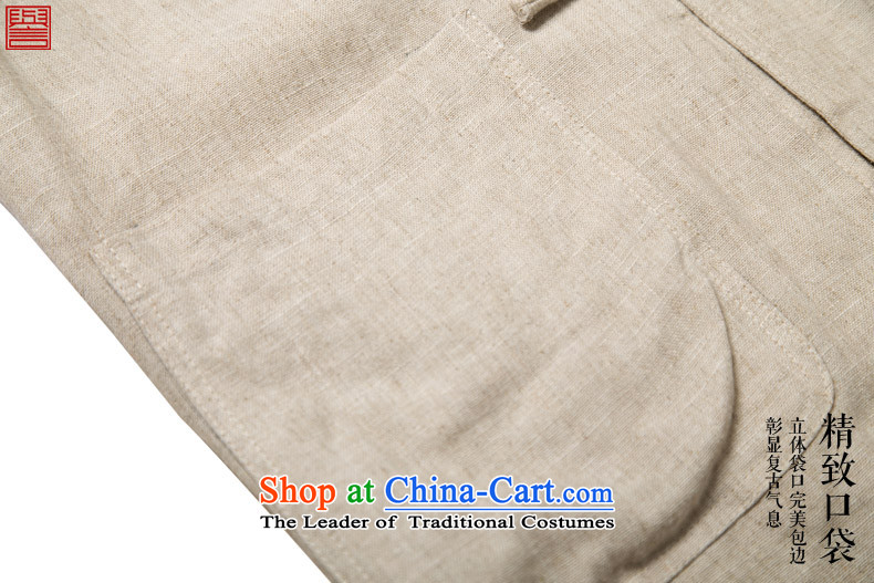 Renowned New China wind load spring and autumn and long-sleeved Chinese Tang dynasty and long-sleeved tray clip Tang dynasty cotton linen coat light yellow large pictures, prices, XL brand platters! The elections are supplied in the national character of distribution, so action, buy now enjoy more preferential! As soon as possible.
