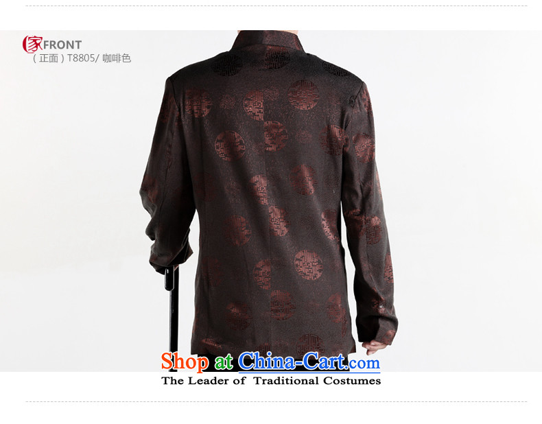  The elderly in the Tang dynasty gakka Tang dynasty older men's jackets of older persons and Tang dynasty autumn and winter clothes brown L picture, prices, brand platters! The elections are supplied in the national character of distribution, so action, buy now enjoy more preferential! As soon as possible.