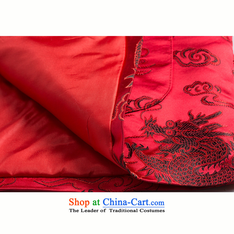 Bosnia and thre older women and men in line with Tang Dynasty ethnic couples wind Chinese dragon and a mock-neck new Tang blouses rushed mother father excellent F0876 women red women, L, and thre gesaxing line () , , , shopping on the Internet