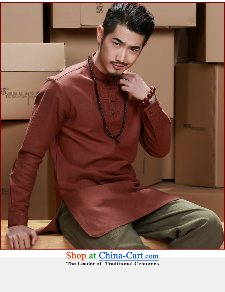Jockeys Leopard Health Tang dynasty China Wind Jacket men's 2015 new cotton linen long T-shirts for larger improved Han-designer brands carbon XL Photo, prices, brand platters! The elections are supplied in the national character of distribution, so action, buy now enjoy more preferential! As soon as possible.
