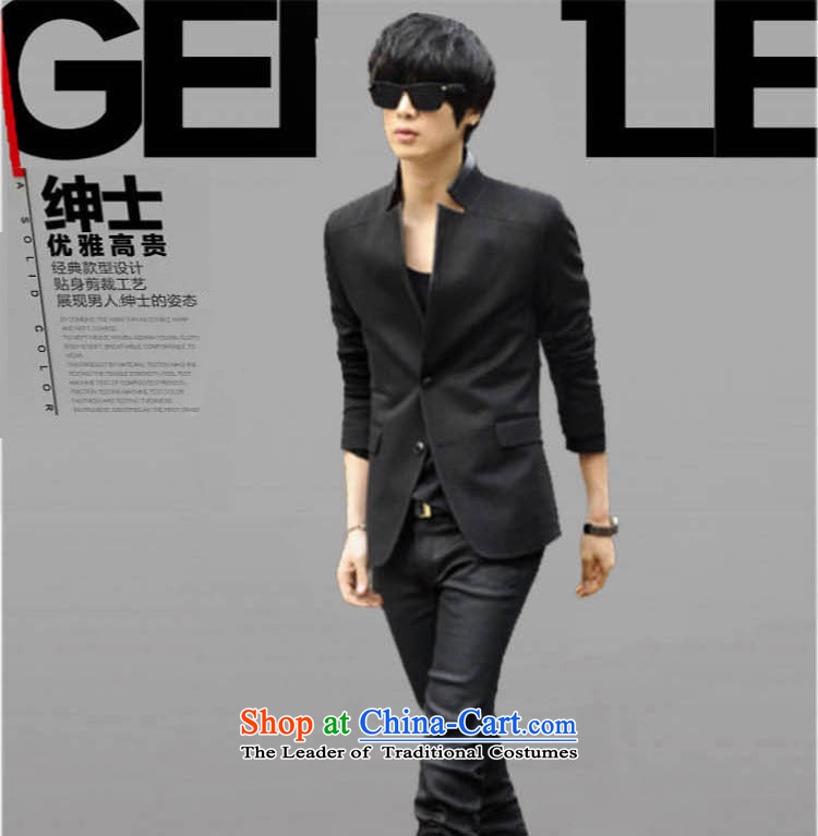Hua Yu Lion Chinese tunic collar leisure suit male Korean small jacket Sau San Tong replacing men black 185/XXL picture, prices, brand platters! The elections are supplied in the national character of distribution, so action, buy now enjoy more preferential! As soon as possible.