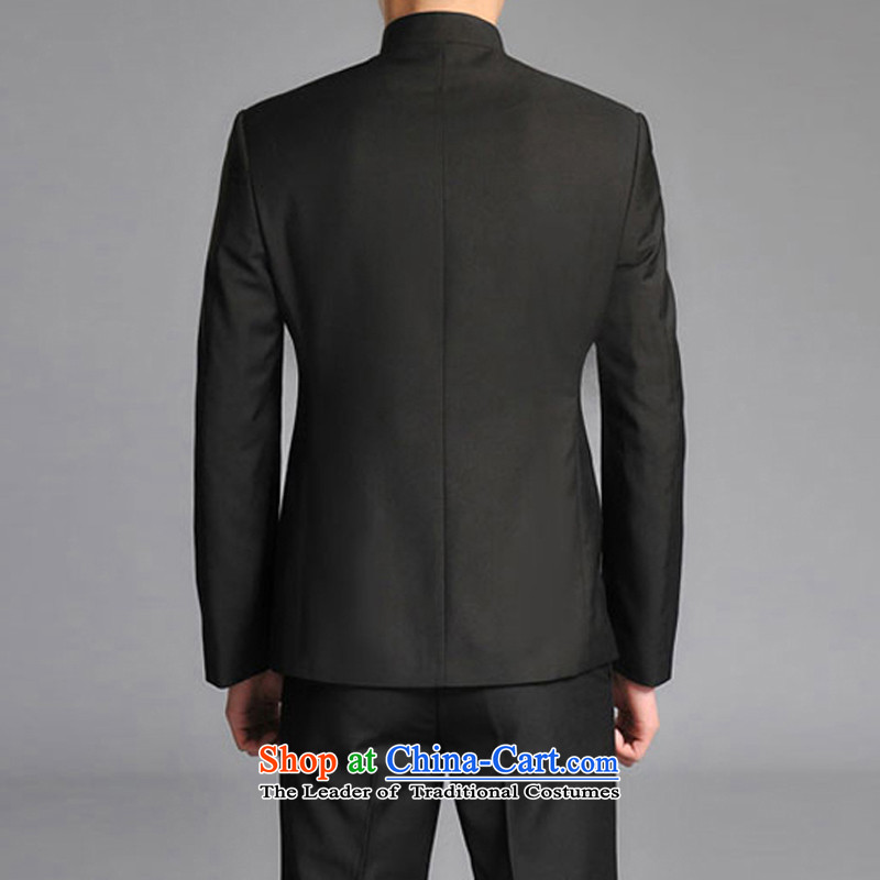 Dan ( DAINSIDON SE) autumn and winter Men's Mock-Neck Chinese tunic stylish Chinese Tang dynasty Chinese students national youth with the bridegroom marriage suit Chinese tunic , L, Bin Laden's black (DAINSIDON) , , , shopping on the Internet