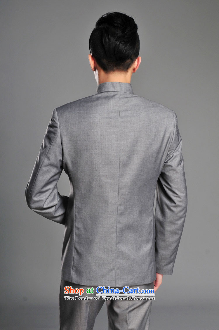 Dan ( DAINSIDON SE) autumn and winter Chinese Men's Mock-Neck Chinese tunic national Chinese students with the bridegroom married young gray suit Zhongshan Gray Chinese tunic S picture, prices, brand platters! The elections are supplied in the national character of distribution, so action, buy now enjoy more preferential! As soon as possible.