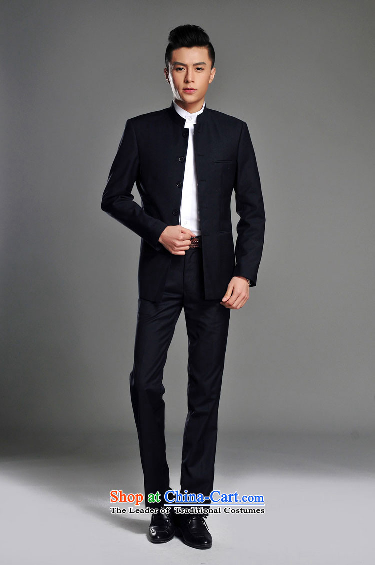 Dan (SE ) Chinese men DAINSIDON Mock-neck Chinese tunic stylish ethnic Chinese students with the bridegroom marriage suit youth Zhongshan Kit Navy Chinese tunic XL Photo, prices, brand platters! The elections are supplied in the national character of distribution, so action, buy now enjoy more preferential! As soon as possible.