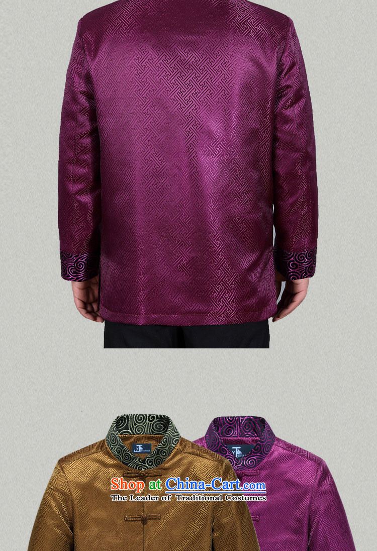 - Wolf JEYA-WOLF2015, New Tang Dynasty Men's Shirt, autumn and winter coats of men national leisure China wind emulation, golden 180/XL silk picture, prices, brand platters! The elections are supplied in the national character of distribution, so action, buy now enjoy more preferential! As soon as possible.