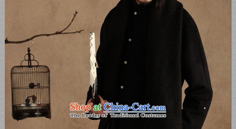 Cd 3 Model China wind-Yuk Tak Jade detained five Tang Dynasty Men long wool coat ethnic Han-? winter gray jumbo XL Photo, prices, brand platters! The elections are supplied in the national character of distribution, so action, buy now enjoy more preferential! As soon as possible.