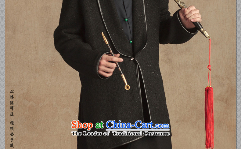 Cd 3 Model Galllantry China wind wool? Long mantle gowns copper clip jacket Tang Dynasty Han-hyun thick autumn and winter in Black and Silver silk jumbo XL Photo, prices, brand platters! The elections are supplied in the national character of distribution, so action, buy now enjoy more preferential! As soon as possible.