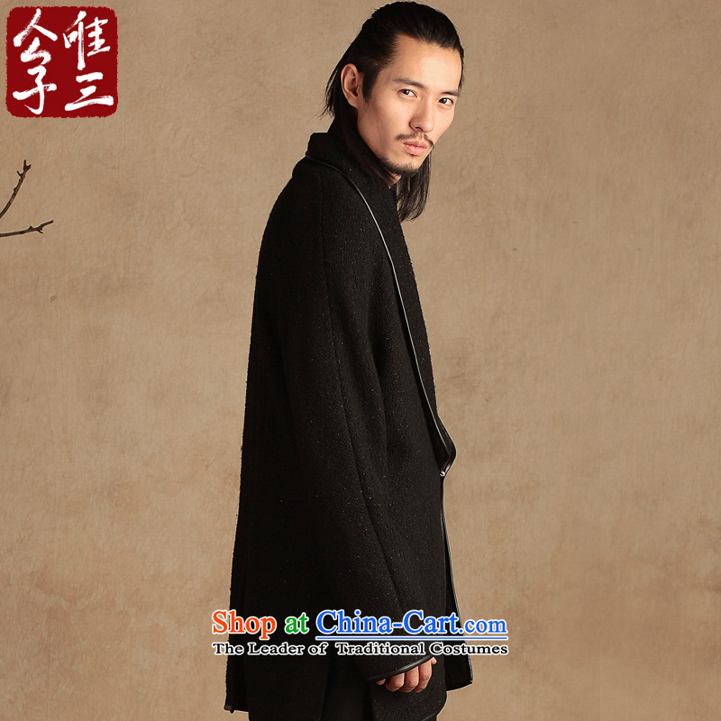 Cd 3 Model Galllantry China wind wool? Long mantle gowns copper clip jacket Tang Dynasty Han-hyun thick autumn and winter in Black and Silver silk jumbo (XL), CD 3 , , , shopping on the Internet