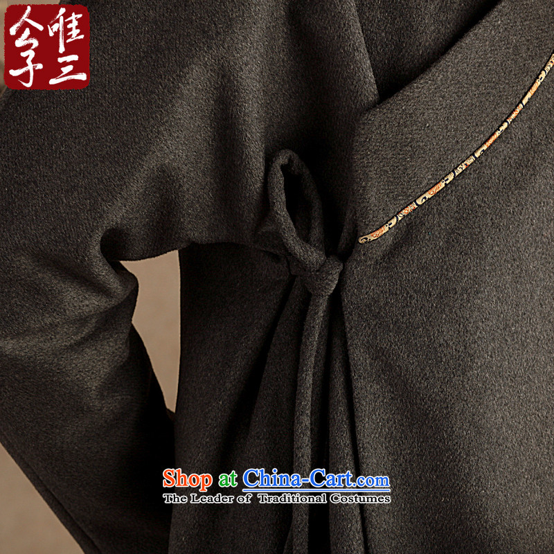 Cd 3 China wind Hon James wool? Tang dynasty jacket men national Chinese Han-coats leisure thick winter Hyun triad (L), CD 3 , , , shopping on the Internet