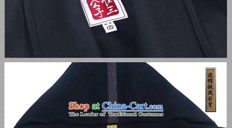 Third, China who were only wool? Long frock coat Tang jackets gowns Chinese Han-thick black fuyuo (M) Picture, prices, brand platters! The elections are supplied in the national character of distribution, so action, buy now enjoy more preferential! As soon as possible.