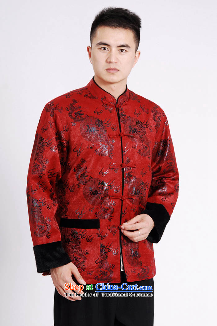 Ko Yo Overgrown Tomb Gigi Lai 2015 autumn and winter middle-aged men's father made birthday Tang Dynasty Show transfer flat, lint-free cloth water Sable Hair and trendy larger M0038 ÃÞÒÂ M0038-A XXL picture, prices, brand platters! The elections are supplied in the national character of distribution, so action, buy now enjoy more preferential! As soon as possible.