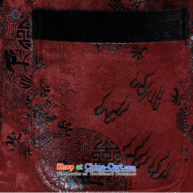 Ko Yo Overgrown Tomb Gigi Lai 2015 autumn and winter middle-aged men's father made birthday Tang Dynasty Show transfer flat, lint-free cloth water Sable Hair and trendy larger M0038 ÃÞÒÂ M0038-A XXL, Ko Yo Overgrown Tomb Gigi Lai , , , shopping on the Int