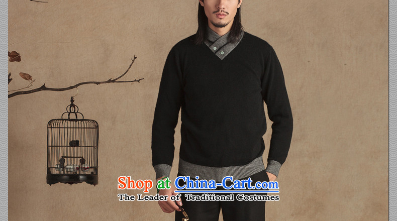 Cd 3 China wind stingrays fluff Yi Tang dynasty improved ties Jade Chinese Young Men's National Winter Sweater thickened Sau San black large picture (L), prices, brand platters! The elections are supplied in the national character of distribution, so action, buy now enjoy more preferential! As soon as possible.