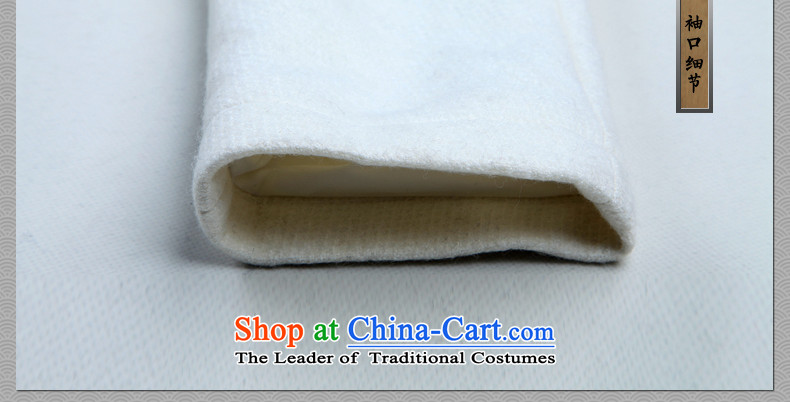 Cd 3 China wind wool a Tang Dynasty snap-improved male national costumes thick autumn and winter off-white long-sleeved sweater robe. (M) Picture, prices, brand platters! The elections are supplied in the national character of distribution, so action, buy now enjoy more preferential! As soon as possible.