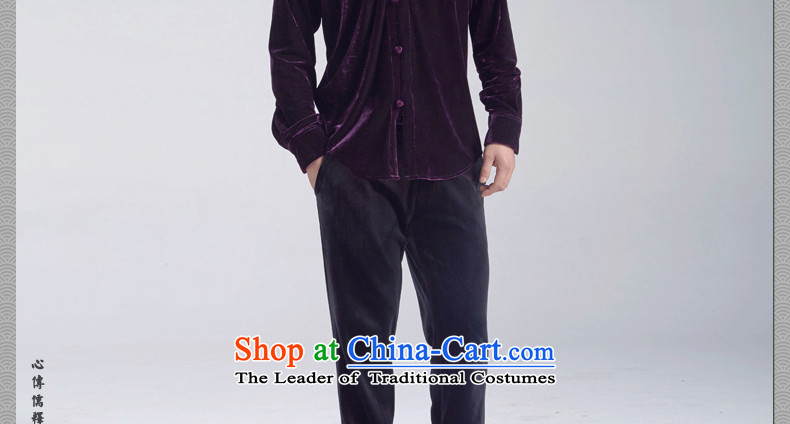 Cd 3 China wind Kam Lotus scouring pads Mock-neck retreat casual shirt, man Yi Tang Dynasty Chinese Youth Shirts, wine red small picture (S), prices, brand platters! The elections are supplied in the national character of distribution, so action, buy now enjoy more preferential! As soon as possible.