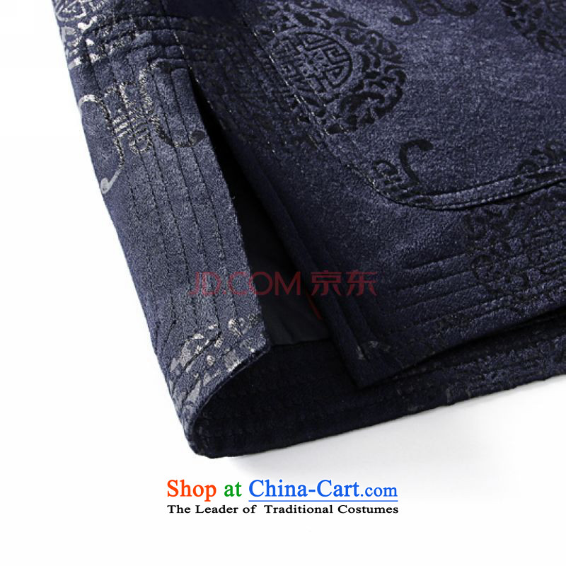 Rui and Diana 2015 spring outfits Tang jackets men father installed China wind Chinese elderly in the collar Tang Dynasty navy 175 Rui and Diana shopping on the Internet has been pressed.